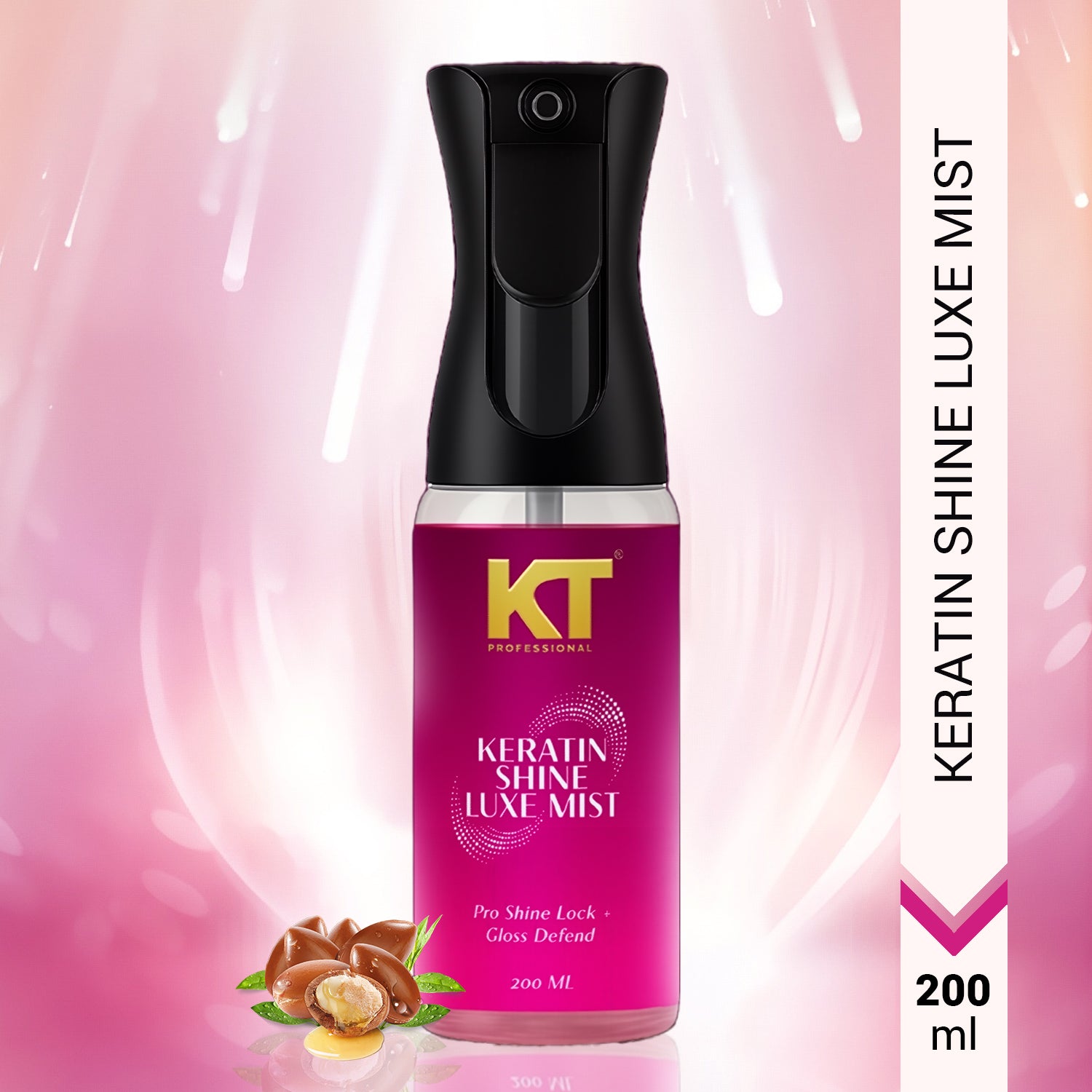 Keratin Shine Luxe Mist | Keratin + Argan & Almond Oil | Shine Lock & UV Protect | 200ml