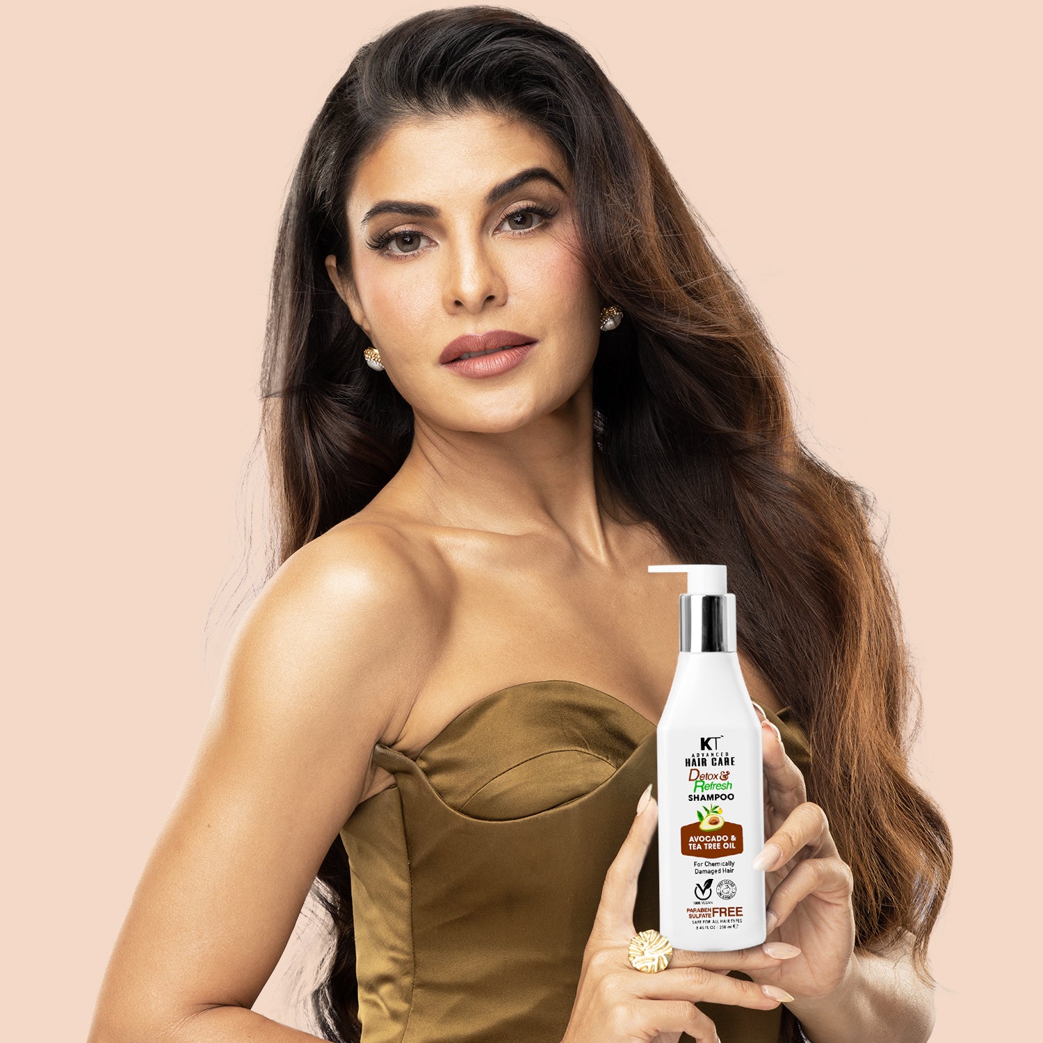 Detox & Refresh Shampoo | Infused with Avocado & Tea Tree Oil | Purifies Scalp & Controls Oil | For Chemically Damaged Hair | Sulfate-Free, Paraben-Free | 250ml