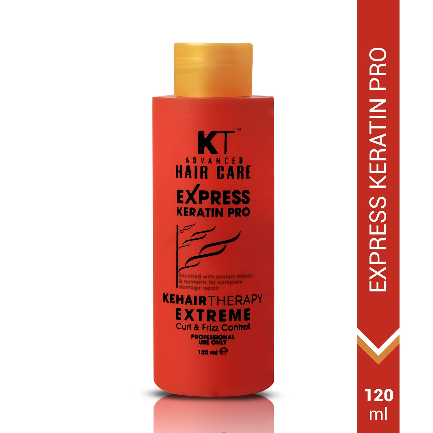 Express Keratin Pro Treatment | Protein-Enriched Formula for Damage Repair, Curl & Frizz Control | Sulfate-Free, Paraben-Free | 1000ml | 120ml