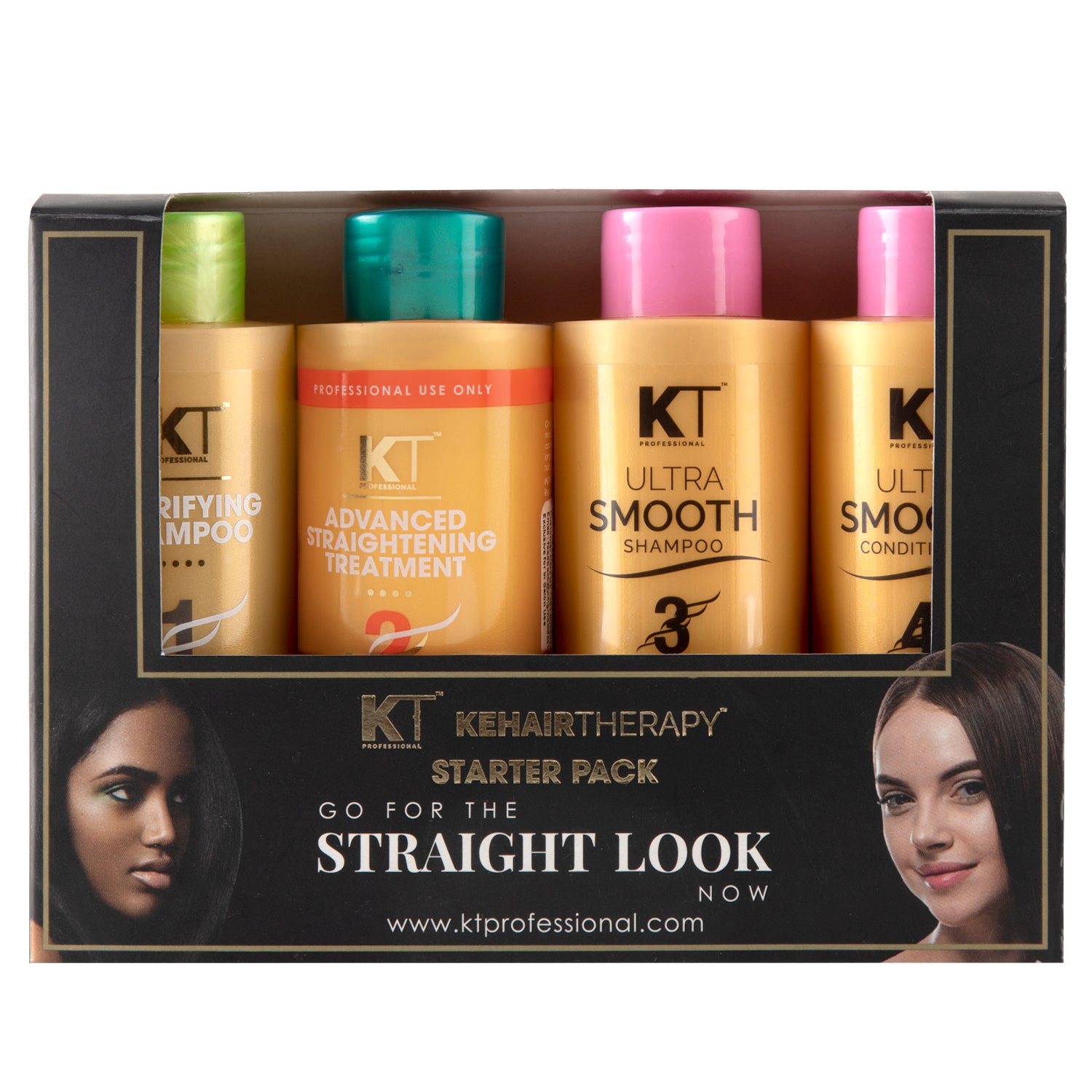 Advanced Hair Straightening Treatment Starter Kit | For Smooth, Strong &amp; Healthy Hair | Includes Keratin Infused Formula | Sulfate-Free, Paraben-Free | 480ml