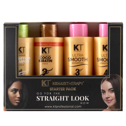 COCO Keratin Hair Treatment Starter Kit | Enriched with Collagen &amp; Cacao for Smooth, Strong Hair | Sulfate-Free, Paraben-Free | 480ml