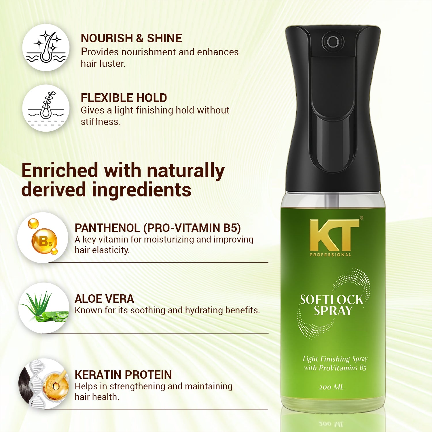 Soft Locks Spray | Wheat Protein + Panthenol + Aloe | Smooth, Soft &amp; Shiny Hair | 200ml