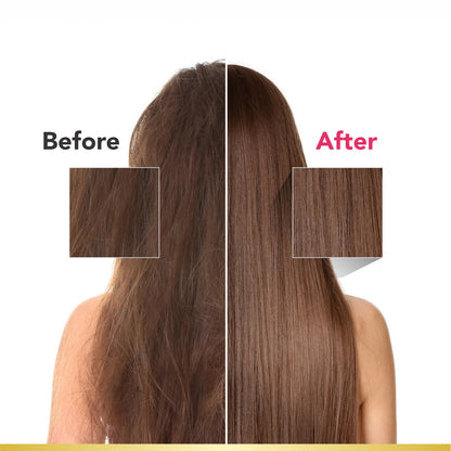 Keratin Gloss Shampoo &amp; Conditioner | With Blueberry, Strawberry &amp; Biotin | Damage Repair &amp; Split-End Control | Sulfate-Free, Paraben-Free | 250ml x 2