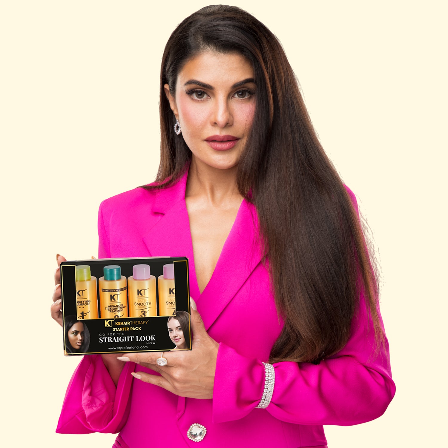 Advanced Hair Straightening Treatment Starter Kit | For Smooth, Strong &amp; Healthy Hair | Includes Keratin Infused Formula | Sulfate-Free, Paraben-Free | 480ml