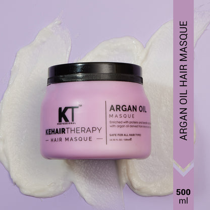 Argan Oil Hair Masque | Enriched with Proteins and Keratin | Deep Nourishment &amp; Hydration for Dry, Damaged Hair | Sulfate-Free, Paraben-Free | 500ml