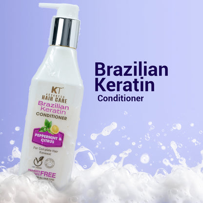 Brazilian Keratin Conditioner | Peppermint &amp; Citrus| Restores, Repairs &amp; Revitalizes Hair | Sulfate-Free, Paraben-Free | 250ml