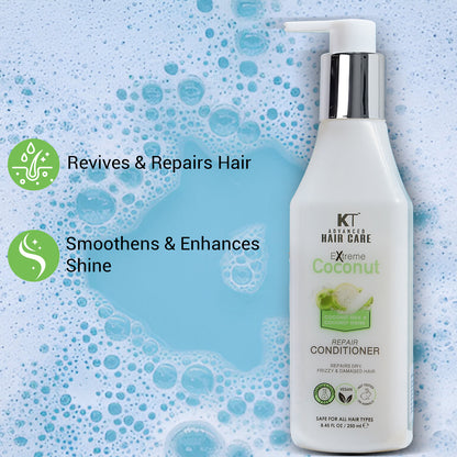 Extreme Coconut Repair Conditioner | With Coconut Milk &amp; Water | Deep Repair &amp; Hydration for Dry, Frizzy, Damaged Hair | Sulfate-Free, Paraben-Free | 250ml