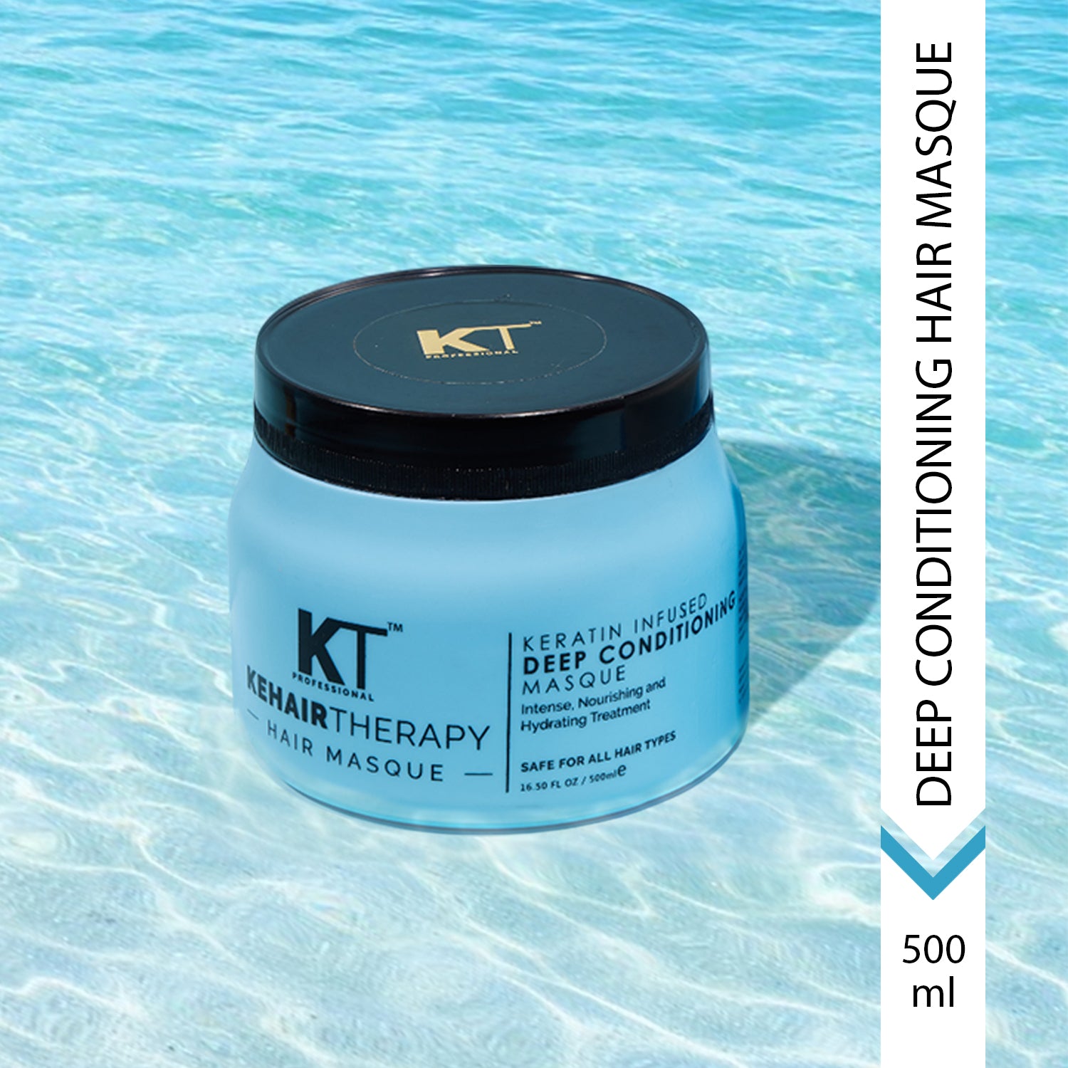 Keratin Infused Deep Conditioning Hair Masque | Intense Nourishment &amp; Hydration Treatment | Sulfate-Free, Paraben-Free | 500ml