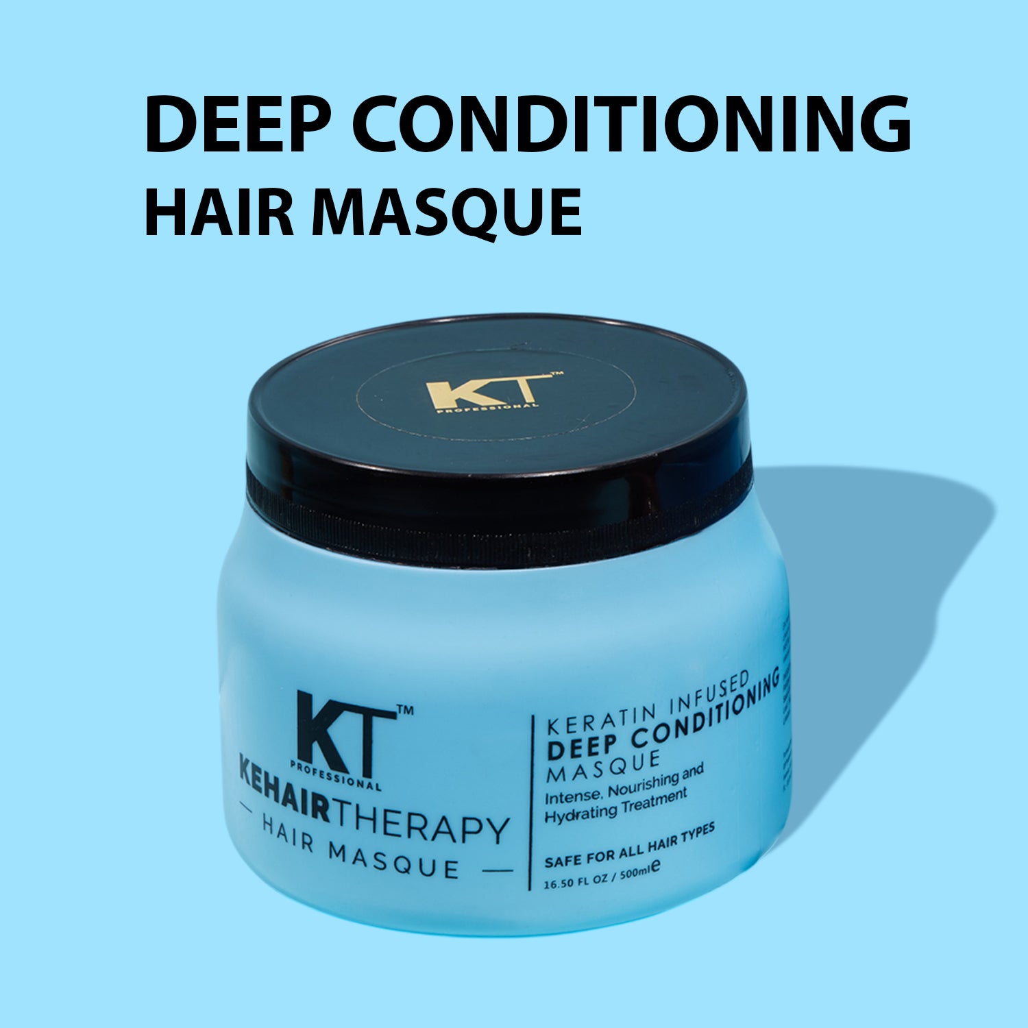 Keratin Infused Deep Conditioning Hair Masque | Intense Nourishment &amp; Hydration Treatment | Sulfate-Free, Paraben-Free | 500ml