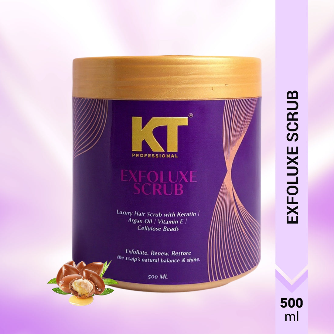 Exfo Luxe Scrub | Keratin &amp; Argan Oil | Scalp Detox &amp; Shine | 500ml