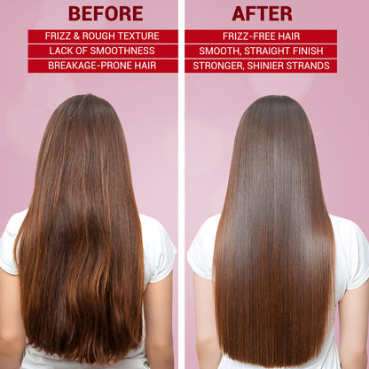 Express Keratin Pro Treatment | Protein-Enriched Formula for Damage Repair, Curl &amp; Frizz Control | Sulfate-Free, Paraben-Free | 1000ml | 120ml