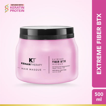 Extreme Fiber BTX Hair Masque | For Intense Hair Regeneration, Repair &amp; Strength | Sulfate-Free, Paraben-Free | 500ml