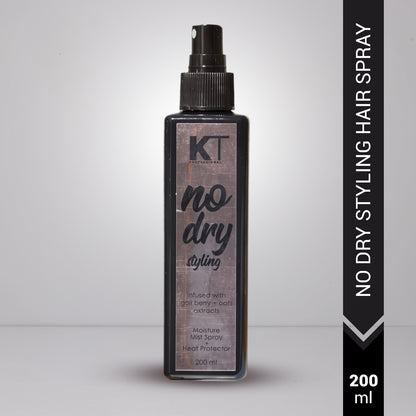 No Dry Styling Moisture Mist Hair Spray &amp; Heat Protector | Infused with Goji Berry &amp; Oats Extracts For Men &amp; Women | Sulfate-Free, Paraben-Free | 200ml