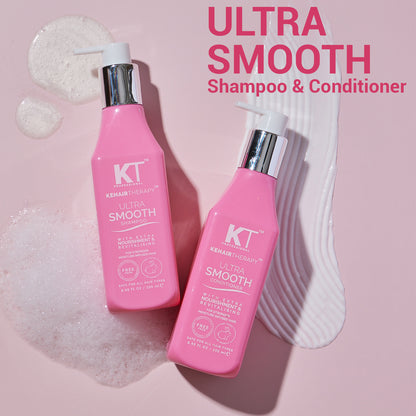 Ultra Smooth Shampoo &amp; Conditioner | With Acai Oil &amp; Cupuacu Oil | Extra Nourishment &amp; Revitalizing for Soft, Shiny Hair | Sulfate-Free, Paraben-Free | 250ml x 2