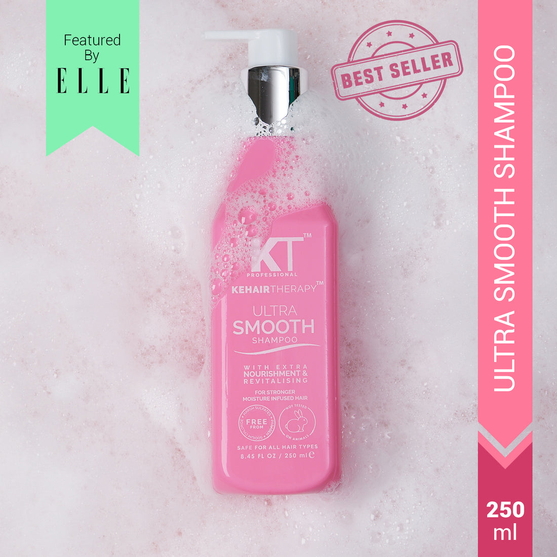 Ultra Smooth Shampoo | With Acai Oil &amp; Cupuacu Oil | Extra Nourishment &amp; Revitalizing for Soft, Shiny Hair | Sulfate-Free, Paraben-Free | 250ml